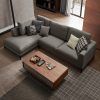 2Pc Connel Modern Chaise Sectional Sofas Black (Photo 16 of 25)