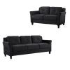 2Pc Luxurious And Plush Corduroy Sectional Sofas Brown (Photo 23 of 25)
