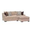 2Pc Maddox Left Arm Facing Sectional Sofas With Chaise Brown (Photo 10 of 25)