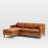 2Pc Maddox Left Arm Facing Sectional Sofas With Chaise Brown (Photo 15 of 25)
