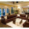2Pc Maddox Left Arm Facing Sectional Sofas With Chaise Brown (Photo 19 of 25)