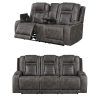 2Pc Maddox Right Arm Facing Sectional Sofas With Cuddler Brown (Photo 13 of 18)