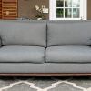 2Pc Polyfiber Sectional Sofas With Nailhead Trims Gray (Photo 5 of 25)