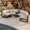 3-Piece Curved Sectional Set (Photo 4 of 15)