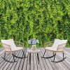 3-Piece Outdoor Boho Wicker Chat Set (Photo 7 of 15)
