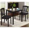3 Pieces Dining Tables And Chair Set (Photo 1 of 25)