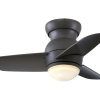 36 Inch Outdoor Ceiling Fans With Light Flush Mount (Photo 1 of 15)