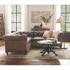 3Pc Bonded Leather Upholstered Wooden Sectional Sofas Brown (Photo 8 of 25)