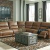 3Pc Faux Leather Sectional Sofas Brown (Photo 20 of 25)