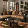 3Pc Faux Leather Sectional Sofas Brown (Photo 19 of 25)