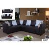 3Pc Faux Leather Sectional Sofas Brown (Photo 9 of 25)