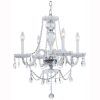 4 Light Chrome Crystal Chandeliers (Photo 4 of 15)