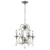 4 Light Chrome Crystal Chandeliers (Photo 15 of 15)