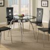 4 Seater Round Wooden Dining Tables With Chrome Legs (Photo 11 of 25)