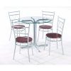 4 Seater Round Wooden Dining Tables With Chrome Legs (Photo 4 of 25)