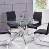 4 Seater Round Wooden Dining Tables With Chrome Legs (Photo 9 of 25)