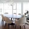 4 Seater Round Wooden Dining Tables With Chrome Legs (Photo 25 of 25)