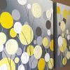 Yellow And Grey Abstract Wall Art (Photo 6 of 15)