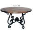 25 Best Black Top  Large Dining Tables with Metal Base Copper Finish