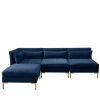 4Pc Alexis Sectional Sofas With Silver Metal Y-Legs (Photo 10 of 25)