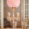 Faux Crystal Chandelier Centerpieces (Photo 1 of 15)