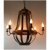 French Wooden Chandelier (Photo 3 of 15)