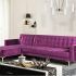 66" Convertible Velvet Sofa Beds