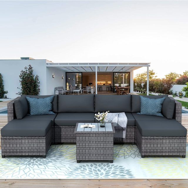 15 Ideas of 7 Piece Rattan Sectional Sofa Set