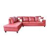Red Faux Leather Sectionals (Photo 10 of 15)