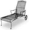 Wrought Iron Chaise Lounges (Photo 1 of 15)