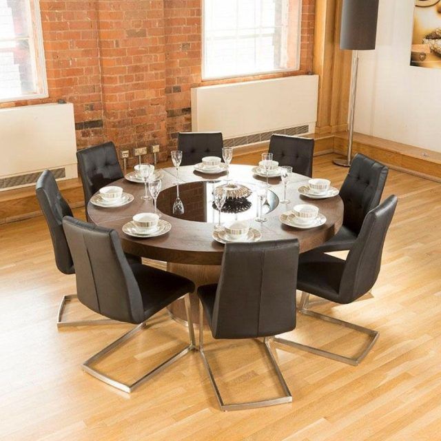 25 The Best 8 Seater Wood Contemporary Dining Tables with Extension Leaf