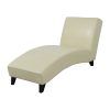 White Leather Chaises (Photo 9 of 15)