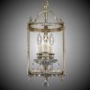 Brass Wrapped Lantern Chandeliers (Photo 11 of 15)