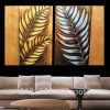 Abstract Leaf Metal Wall Art (Photo 7 of 15)