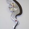 Abstract Metal Wall Art With Clock (Photo 12 of 15)