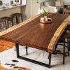 Acacia Dining Tables With Black-Legs (Photo 9 of 25)