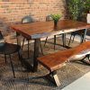 Acacia Dining Tables With Black-Legs (Photo 1 of 25)
