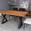 Acacia Dining Tables With Black X-Legs (Photo 21 of 25)