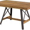 Acacia Wood Dining Tables With Sheet Metal Base (Photo 21 of 25)
