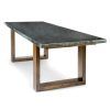 Acacia Wood Dining Tables With Sheet Metal Base (Photo 16 of 25)