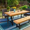 Acacia Wood With Table Garden Wooden Furniture (Photo 12 of 15)