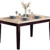 Distressed Walnut And Black Finish Wood Modern Country Dining Tables (Photo 18 of 25)