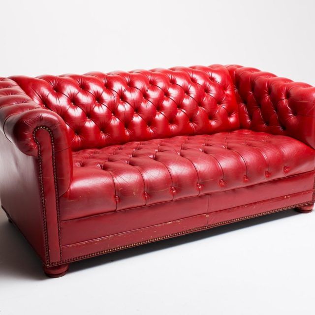 2024 Latest Red Leather Sofas