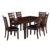 Adan 5 Piece Solid Wood Dining Sets (Set Of 5) (Photo 13 of 25)