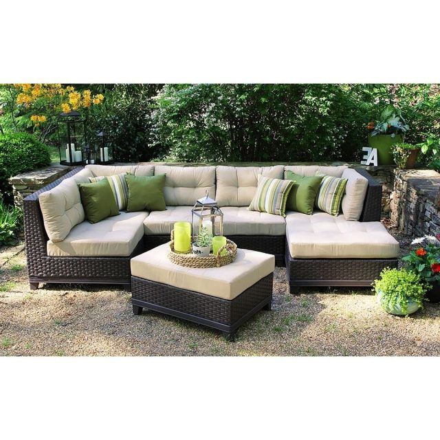 15 Collection of Patio Sectional Conversation Sets