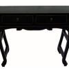 Aged Black Console Tables (Photo 5 of 15)