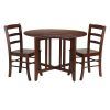 Alamo Transitional 4-Seating Double Drop Leaf Round Casual Dining Tables (Photo 3 of 26)