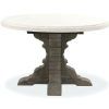 Alexandra Round Marble Pedestal Dining Tables (Photo 5 of 25)