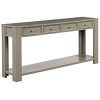 Antique White Black Console Tables (Photo 11 of 15)