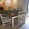 Distressed Walnut And Black Finish Wood Modern Country Dining Tables (Photo 21 of 25)